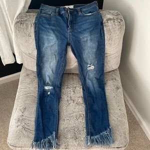 Free People Fringe Jeans
